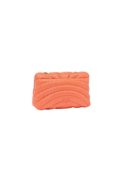 Borsa Pinko donna Love Puff Mini 100039 A2C8 Arancione tracolla spalla trapuntata zip farfalla PINKO | Borse | 100039 A2C8B00Q